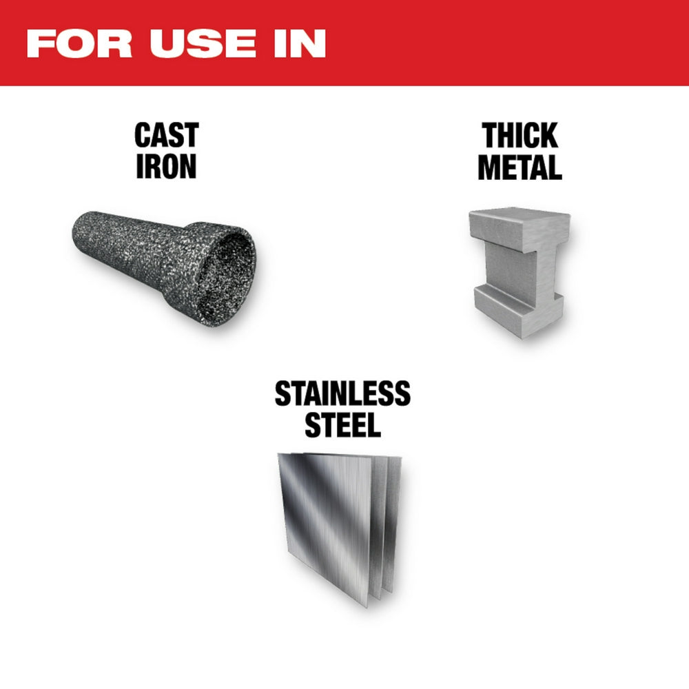 Milwaukee 48-00-5361 The Torch Reciprocating Saw Blade with Nitrus Carbide 7TPI 3 pack