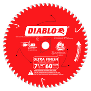 Diablo D0760A 7-1/4 in. x 60 Tooth Ultra Finish Saw Blade - 2 Pack