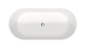 Duravit D-Neo 63" x 29 1/2" Oval Freestanding Bathtub w/ Center Drain - White