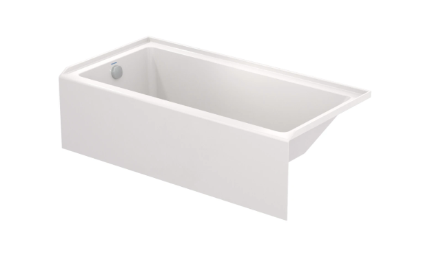 Duravit No.1 60" x 30" Rectangular Alcove Bathtub with Left Drain - White