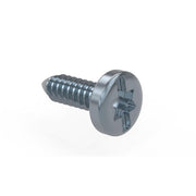 Stainless steel machine screw with panhead and Torx slot drive.