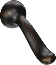 Venetian bronze metal lever handle with rounded ball grip and elongated shaft, showing brushed finish with copper undertones.