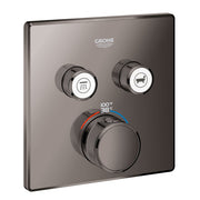 Grohe Grohtherm 29141A00 Dual Function Thermostatic Valve Trim in Grohe Hard Graphite