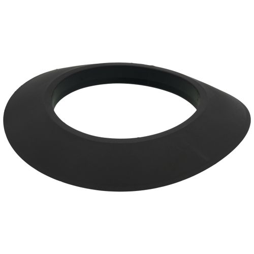 Rinnai 2/4" (60/100) Rubber Wall Plate in Black - 710192