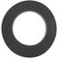 Black rubber wall plate with concentric circles and center opening.