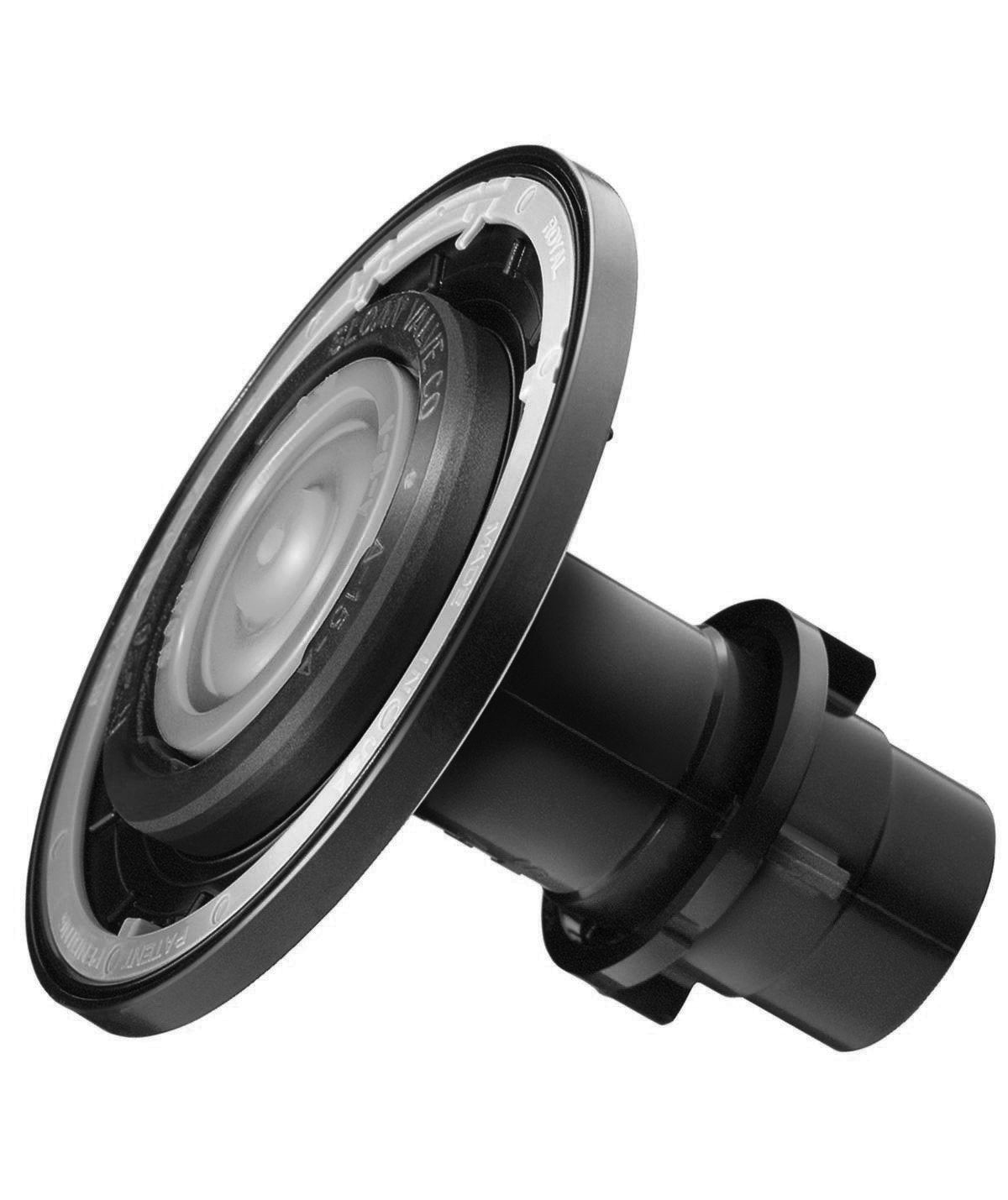 Sloan Valve diaphragm assembly with black rubber diaphragm, metal housing ring, and cylindrical valve body connector.
