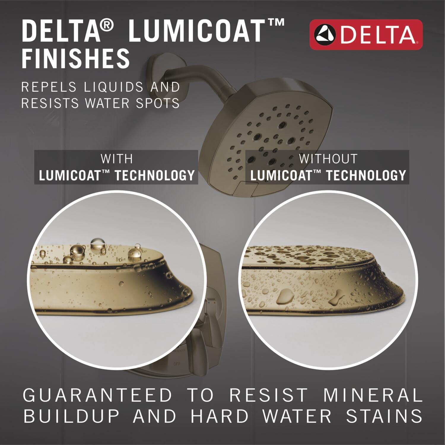 Delta Universal Showering Componentssetting Slide Bar Hand Shower With Cleaning Spray in Lumicoat Champagne Bronze - 51584-CZ-PR