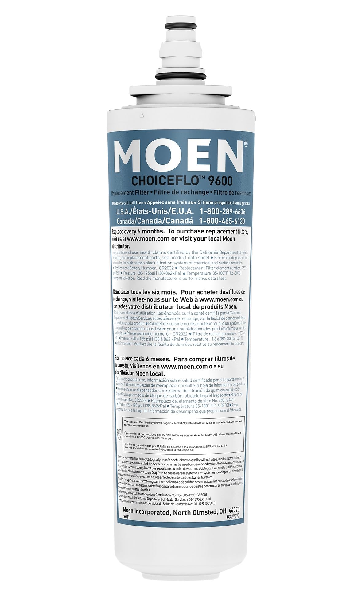 Moen Replacement Water Filter - 9601
