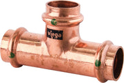 Viega 77387 ProPress Zero Lead Copper Tee with 3/4-Inch P x P x P, 3 Pack