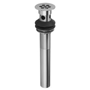 Jaclo Wide Hole Grid Lavatory Drain with Overflow in Unlacquered Brass - 715-ULB