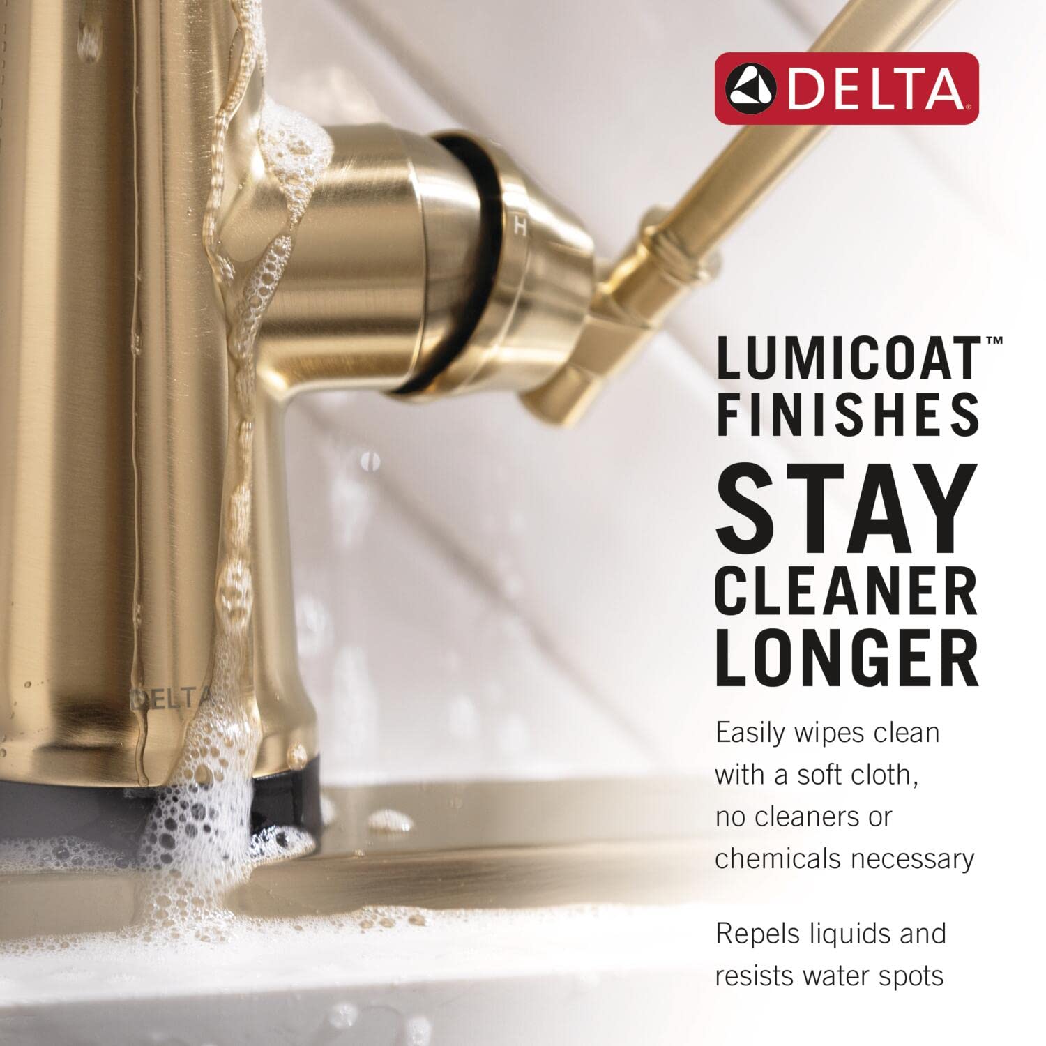 Delta Renaldi Single Handle Pull-Down Kitchen Faucet in Lumicoat Arctic Stainless - 9184-AR-PR-DST