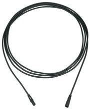 Black extension cable with threaded connectors at both ends, coiled in a loop.