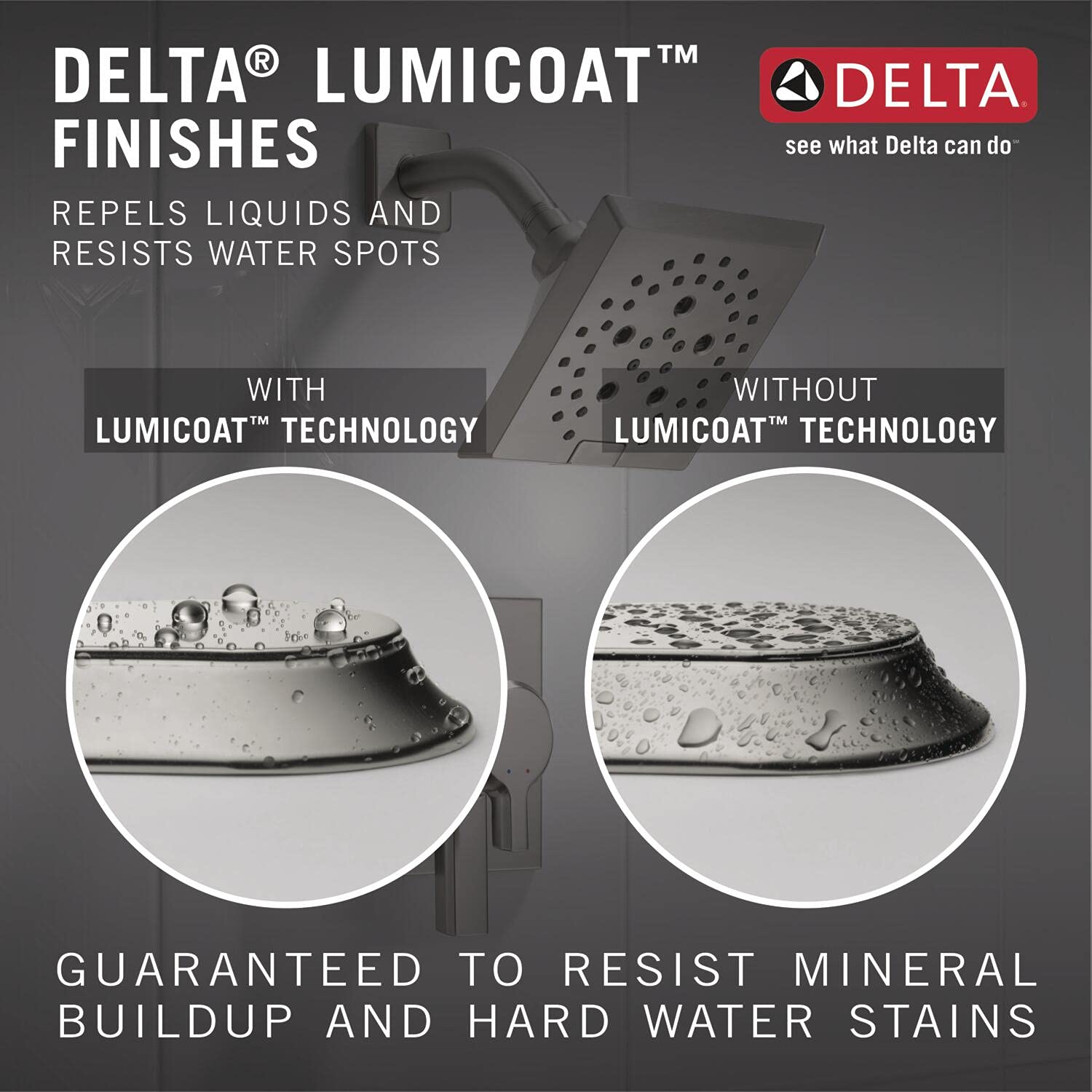 Delta Universal Showering Componentssetting Slide Bar Hand Shower With Cleaning Spray in Lumicoat Stainless - 51584-SS-PR