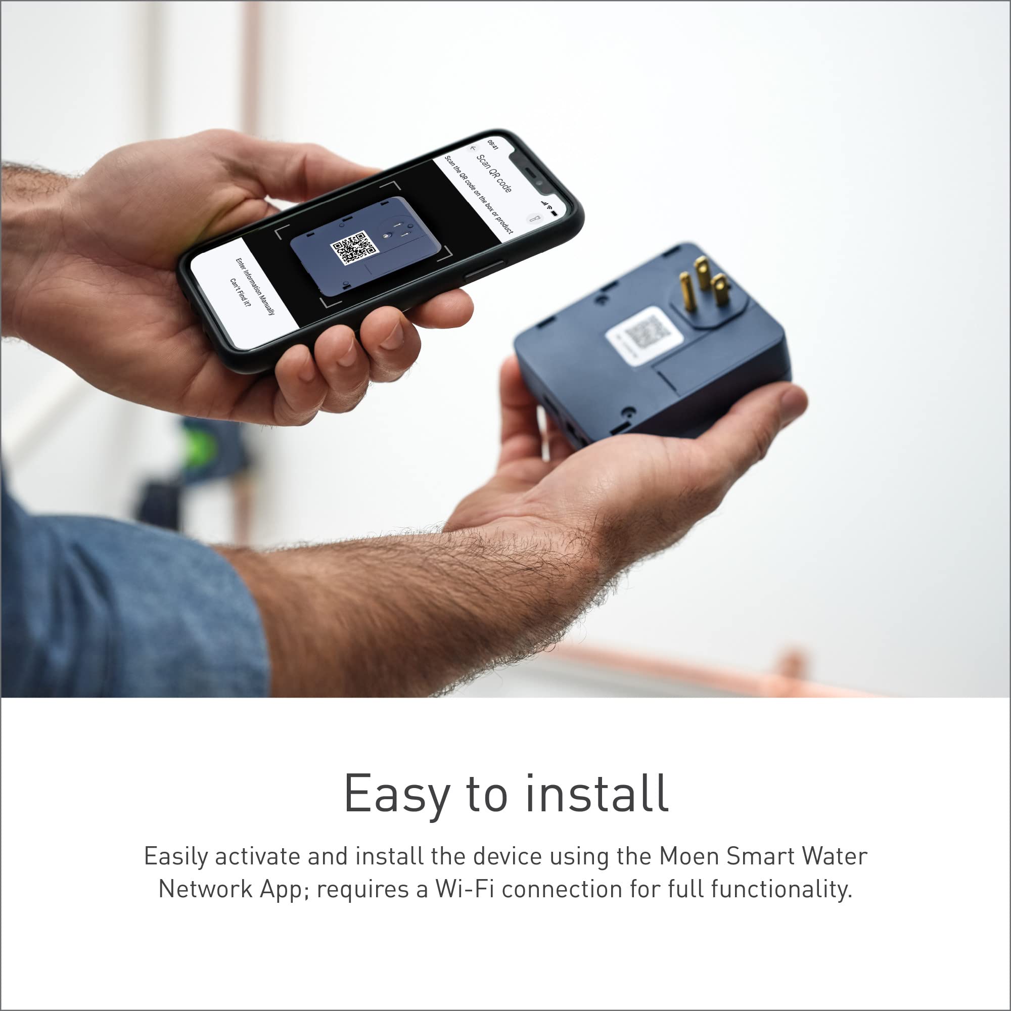 Moen Smart Sump Pump Monitor Wi Fi Connectable Water Alarm Sensor for Basement Sump Pump - S2000ESUSA