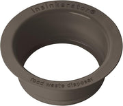 Mocha bronze sink flange with InSinkErator branding and center opening for 3/4 inch drain.