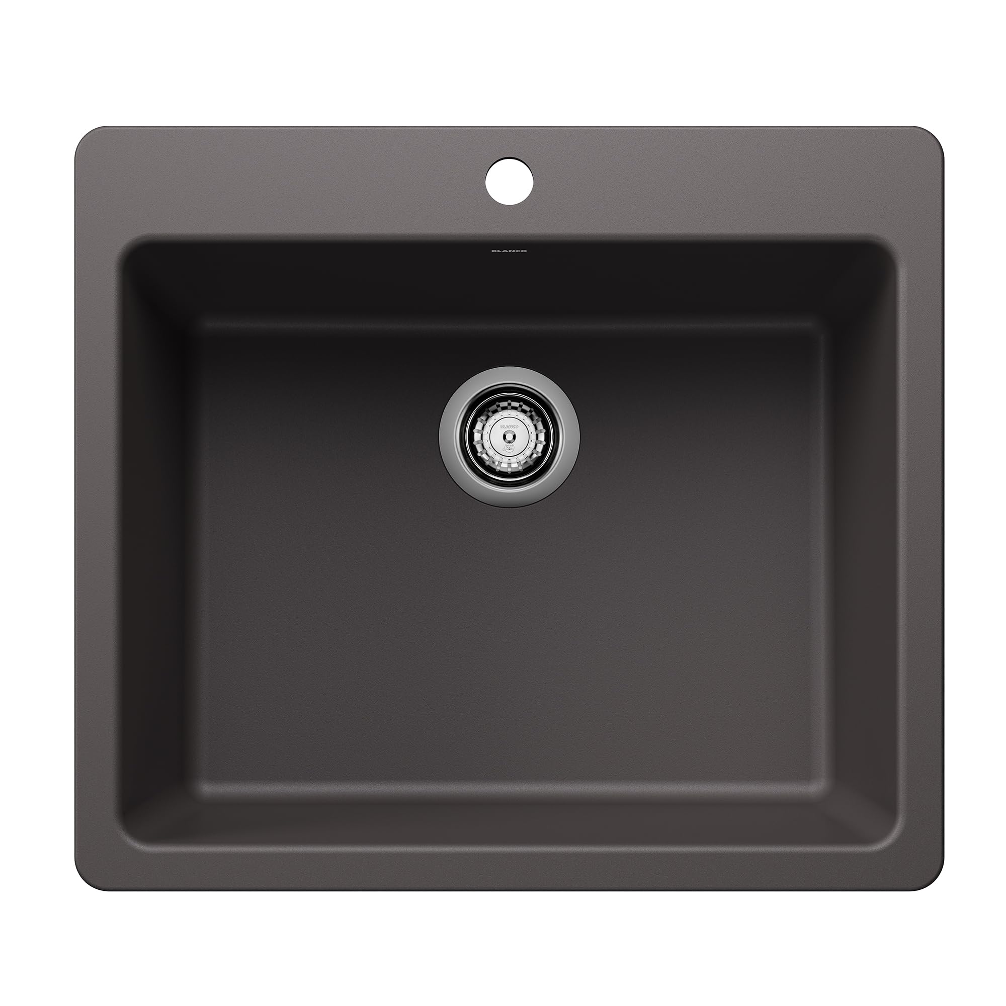 Blanco Liven 25" Single Bowl Dual Mount Sink in Cinder - 443220