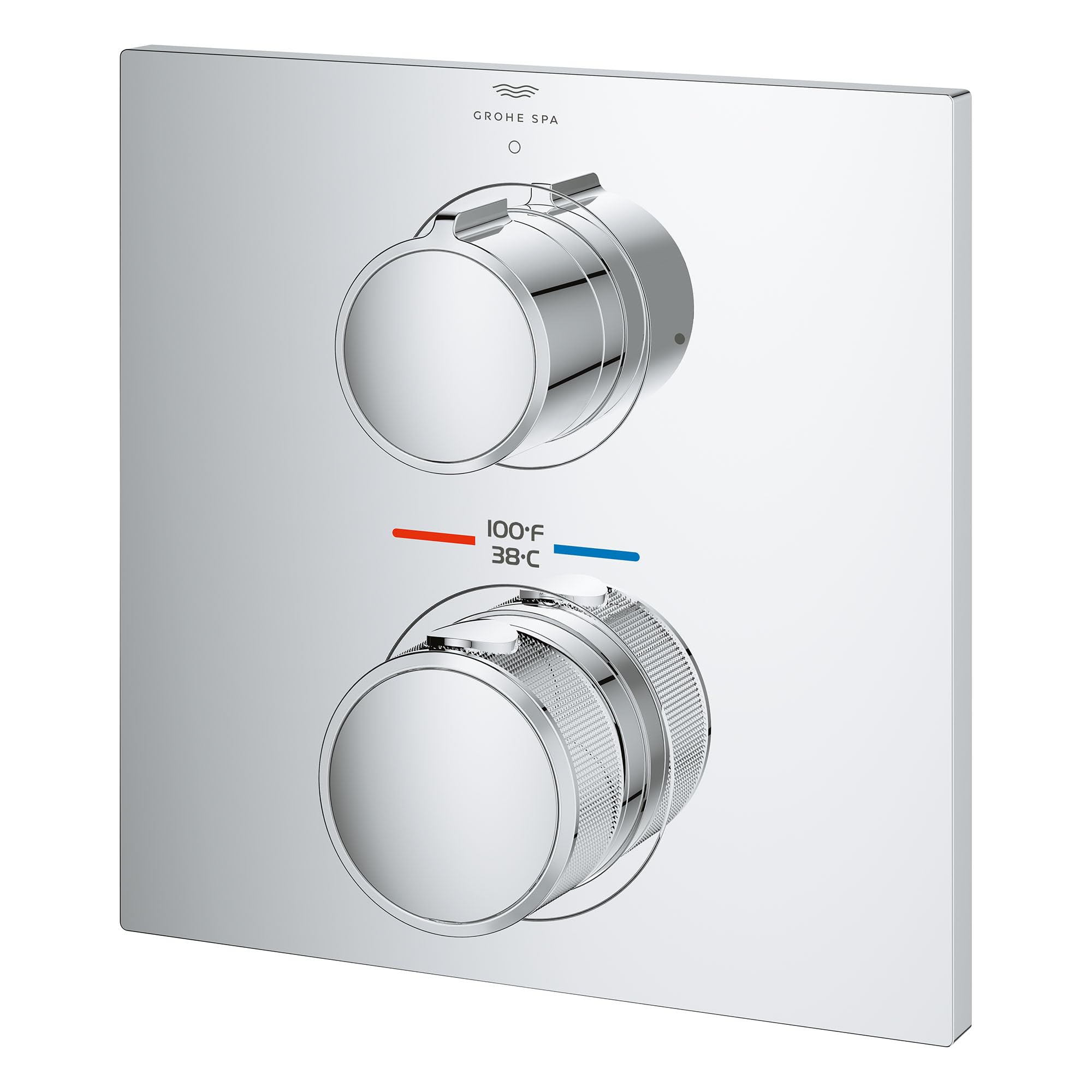 Grohe Allure 29178001 Allure Dual Function 2-Handle Thermostatic Valve Trim in Grohe Chrome