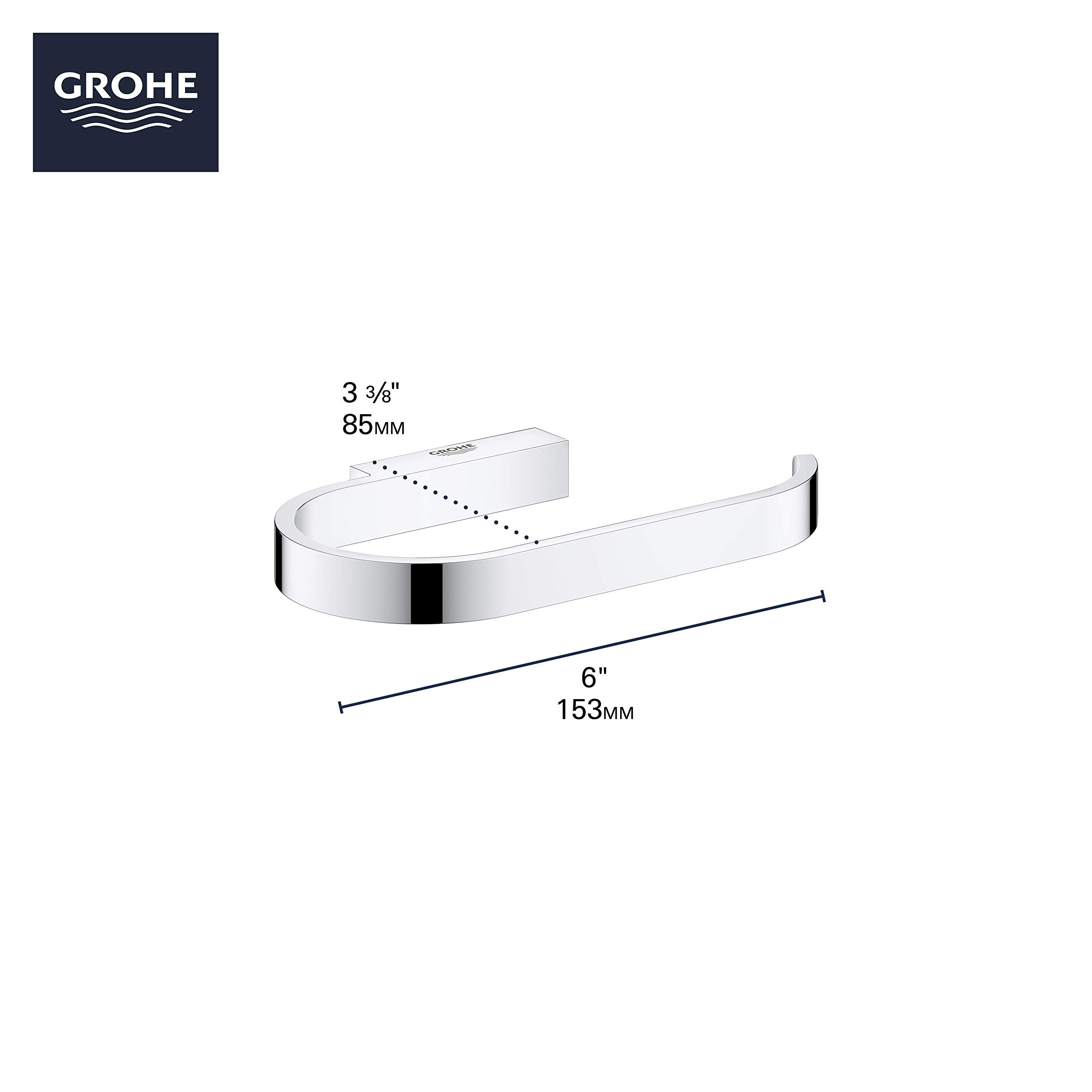 Grohe Selection 41068GN0 Paper Holder without Cover in Grohe Brushed Cool Sunrise