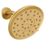 Moen Verso Infiniti Dial Round Rain Shower Head 7 Inch Diameter Spray Head in Brushed Gold - 220R7BG