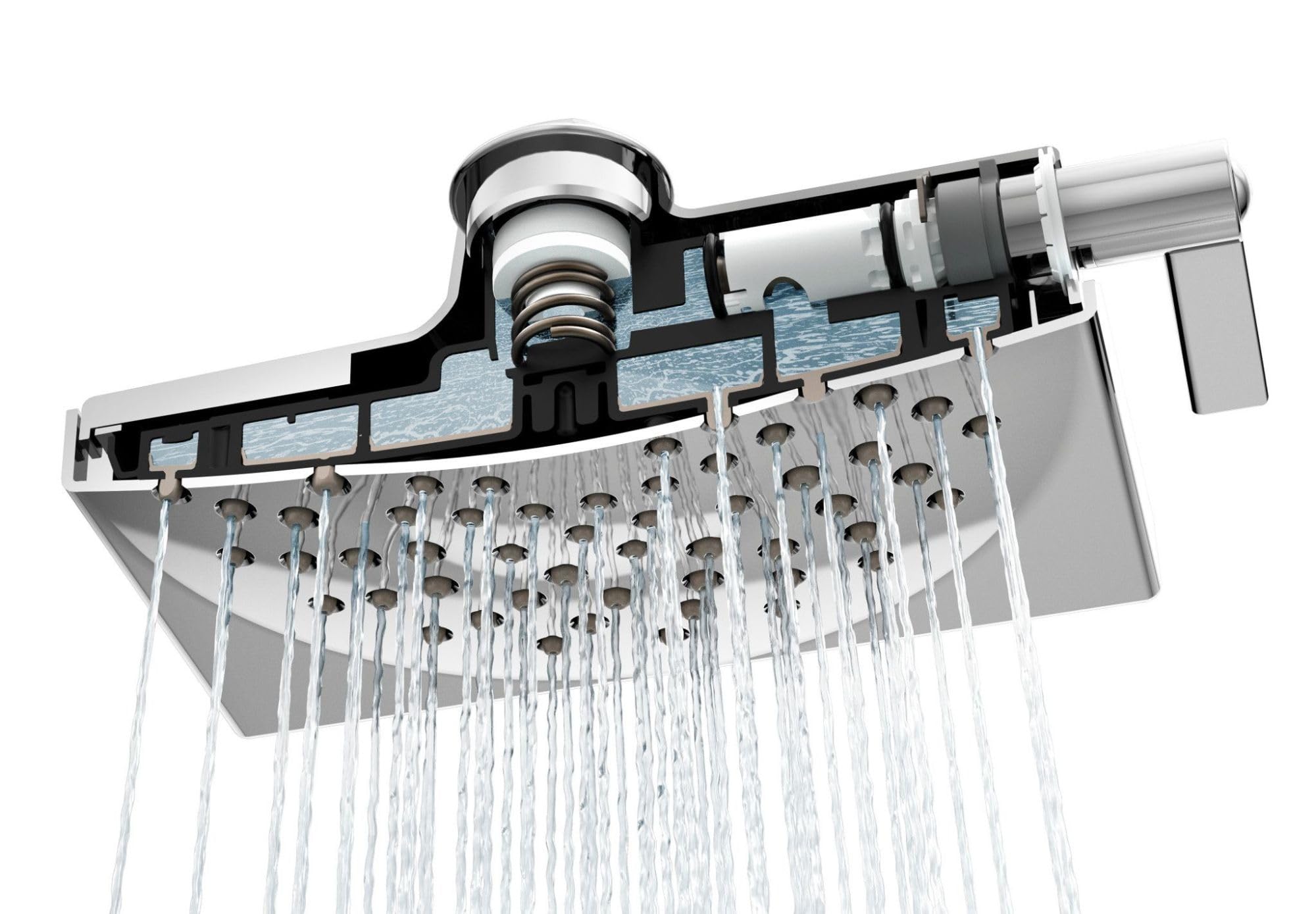 Moen Velocity Eco Performance Two Function 8 1/2" Diameter Spray Rainshower Showerhead in Chrome - S6345EP