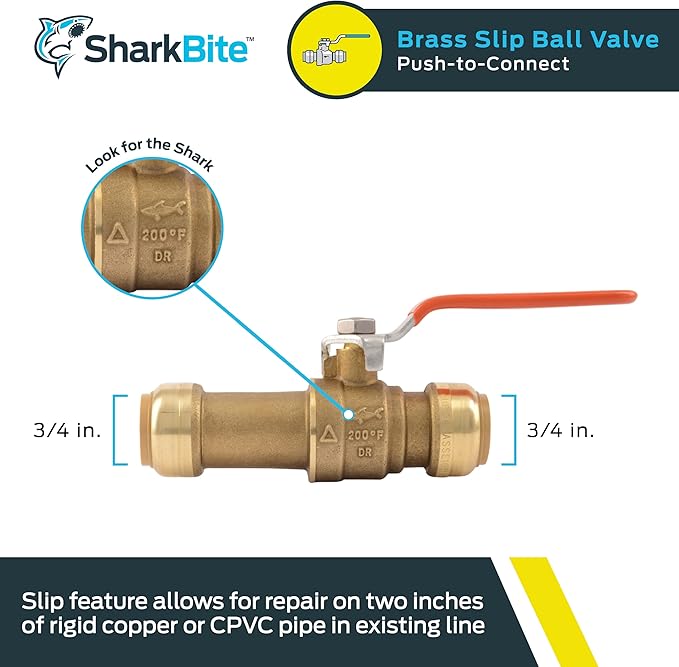 SharkBite Lead-Free Brass Push-to-Connect Adapter – 24736LF