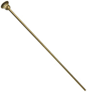 Champagne bronze lift rod with decorative finial cap for Roman tub diverter.