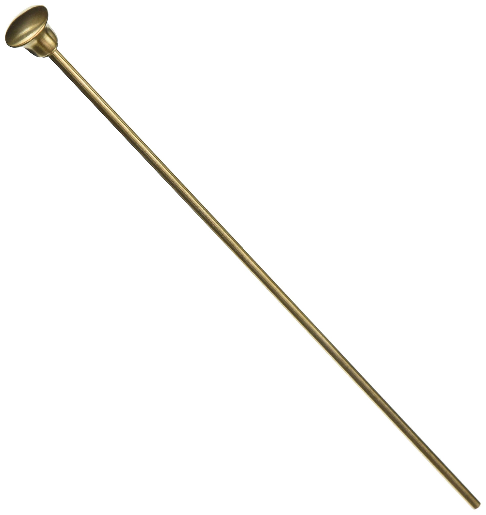 Champagne bronze lift rod with decorative finial cap for Roman tub diverter.