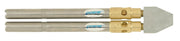 TurboTorch ST-11 replacement tip with dual metal tubes, brass connectors, and flat metal nozzle end.