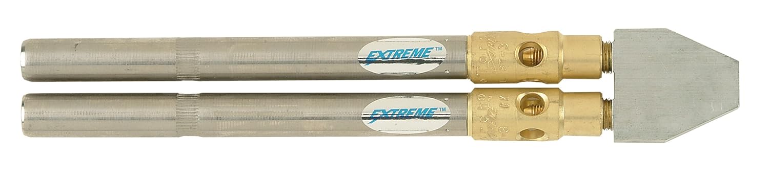 TurboTorch ST-11 replacement tip with dual metal tubes, brass connectors, and flat metal nozzle end.
