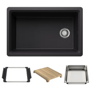 Blanco Inteos 30" Kitchen Sink in Coal Black - 443303