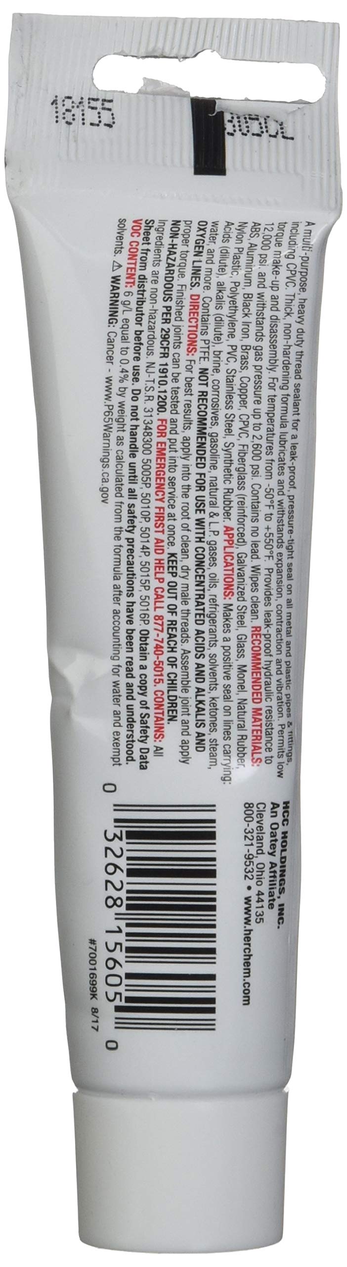 Oatey PTFE Thread Sealant Paste in 2-Ounce - 15605