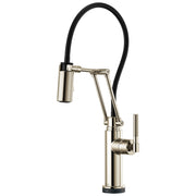 Brizo Litze SmartTouch Articulating Kitchen Faucet with Knurled Handle
