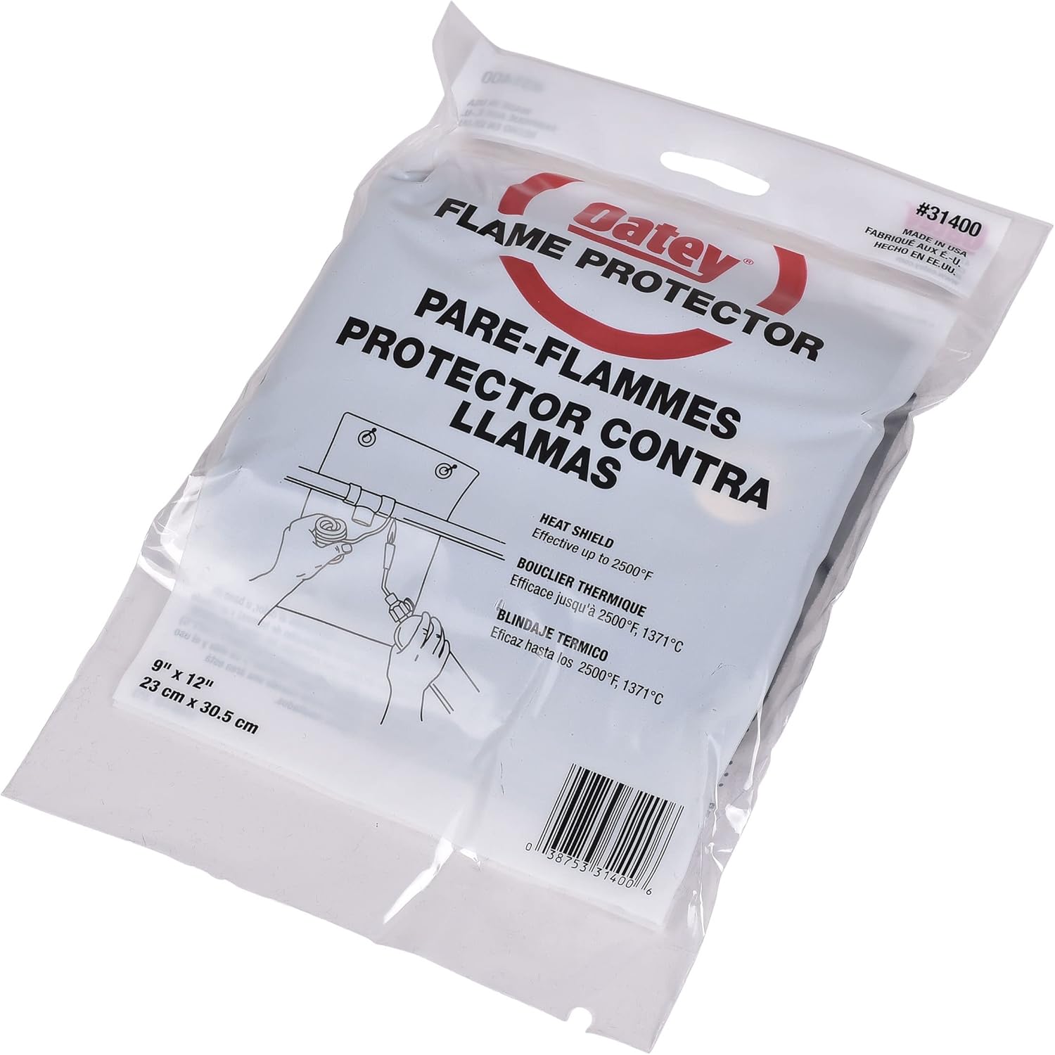 Oatey 31400 Bagged 9 X 12 Flame Protector