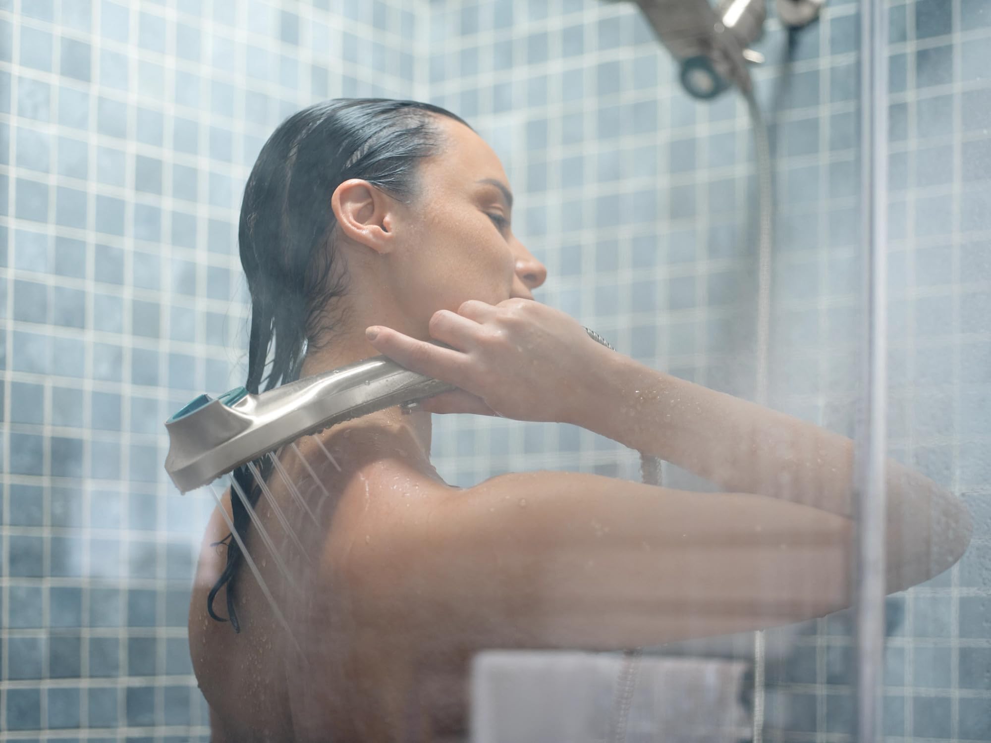 Moen Verso Eco Performance Infiniti Dial Square Rain Shower Head with Detachable Hand Shower Combo 7 Inch Spray Head in Brushed Nickel - 220C5EPBN
