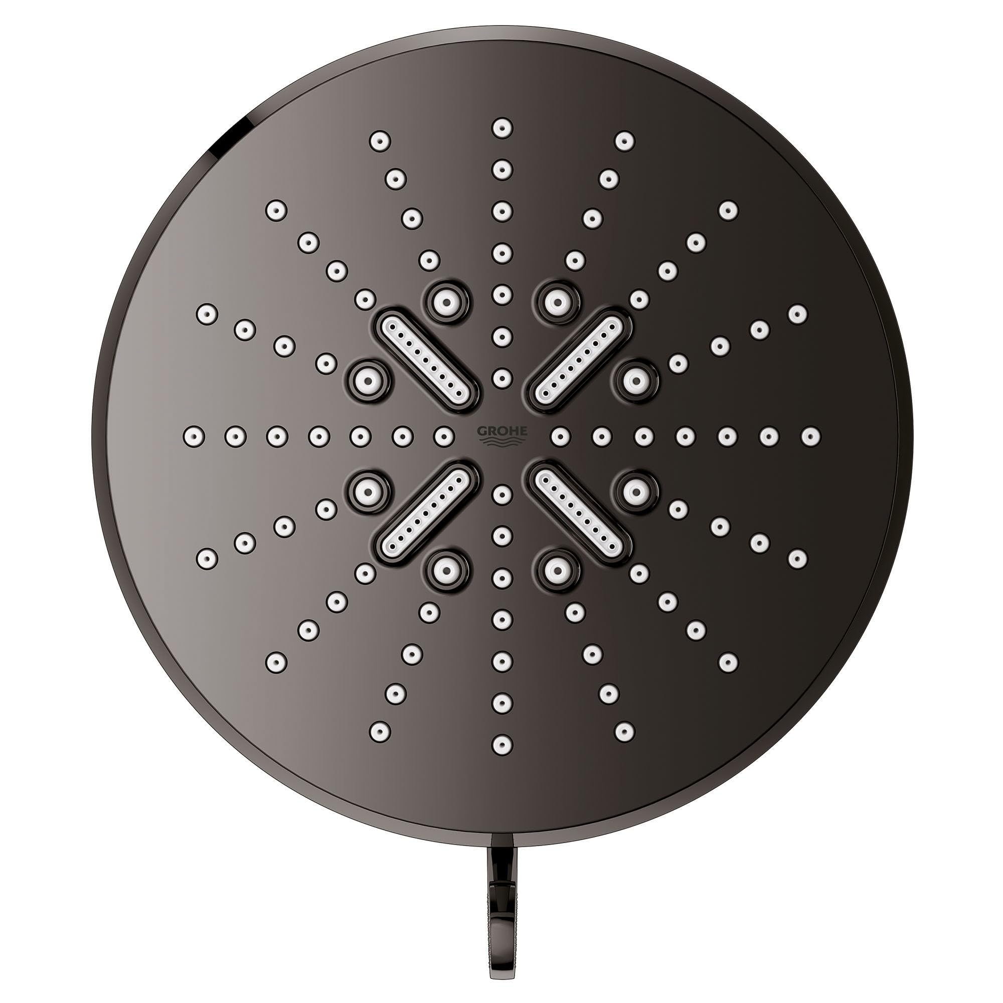 Grohe Rainshower 26789A00 Shower Head, 6-1/2" - 3 Sprays, 1.75gpm in Grohe Hard Graphite