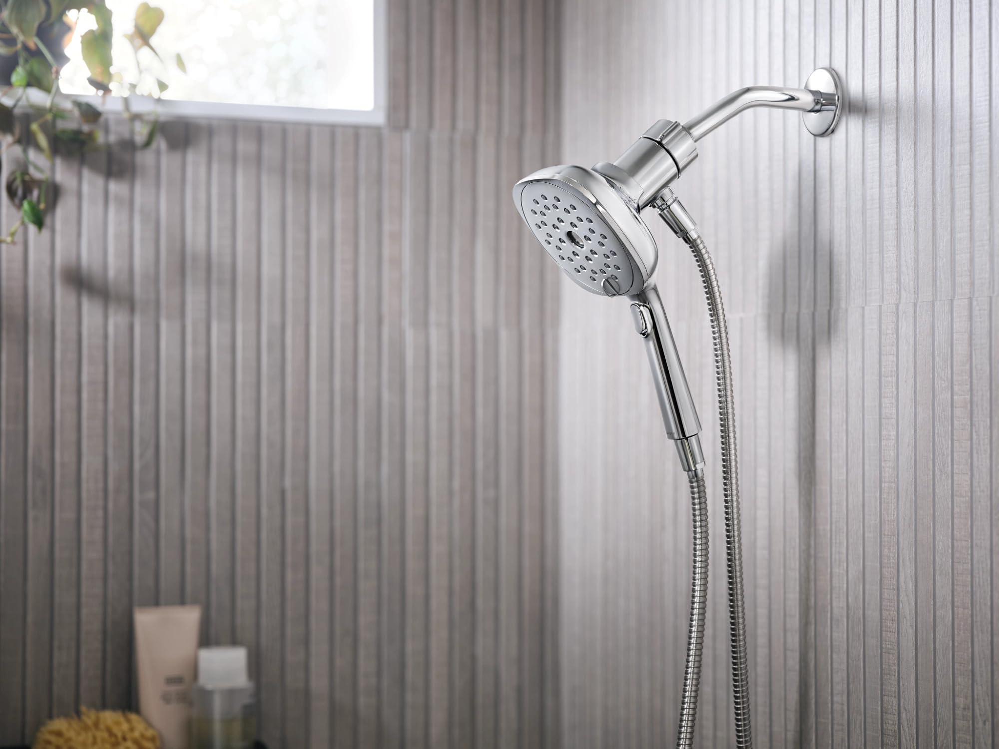 Moen Verso Infiniti Dial Square Handheld Shower 5 Inch Diameter Spray Head in Chrome - 220H5