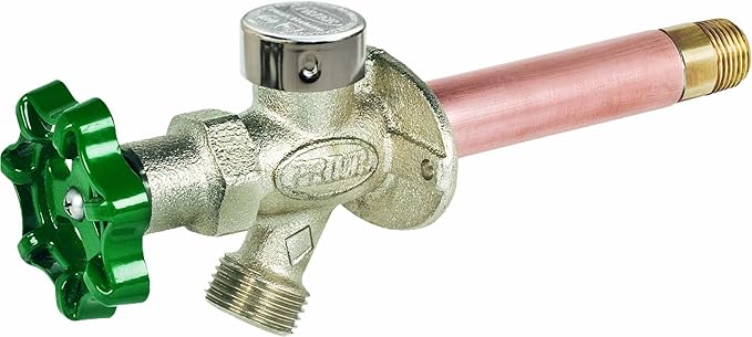 Prier Diamond Series 12 inch Anti-Siphon Multi-Turn Wall Hydrant with 1/2 inch MIP and 1/2 inch Sweat - C-144D12