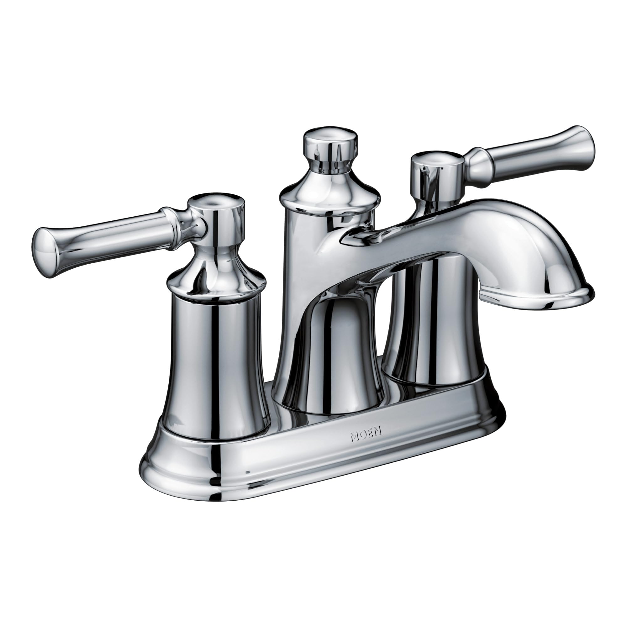 Moen Dartmoor Traditional Two Handle Centerset Bathroom Sink Faucet 6802 in Chrome - 6802