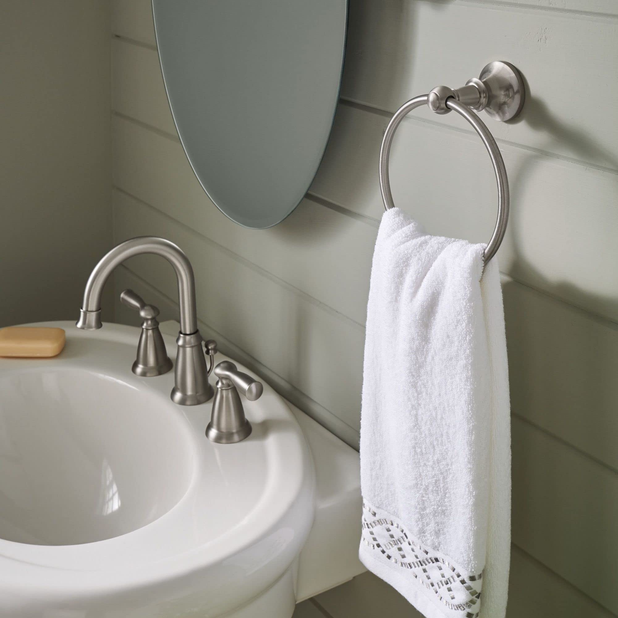 Moen Wall-Mount Towel Ring - DN4486BN
