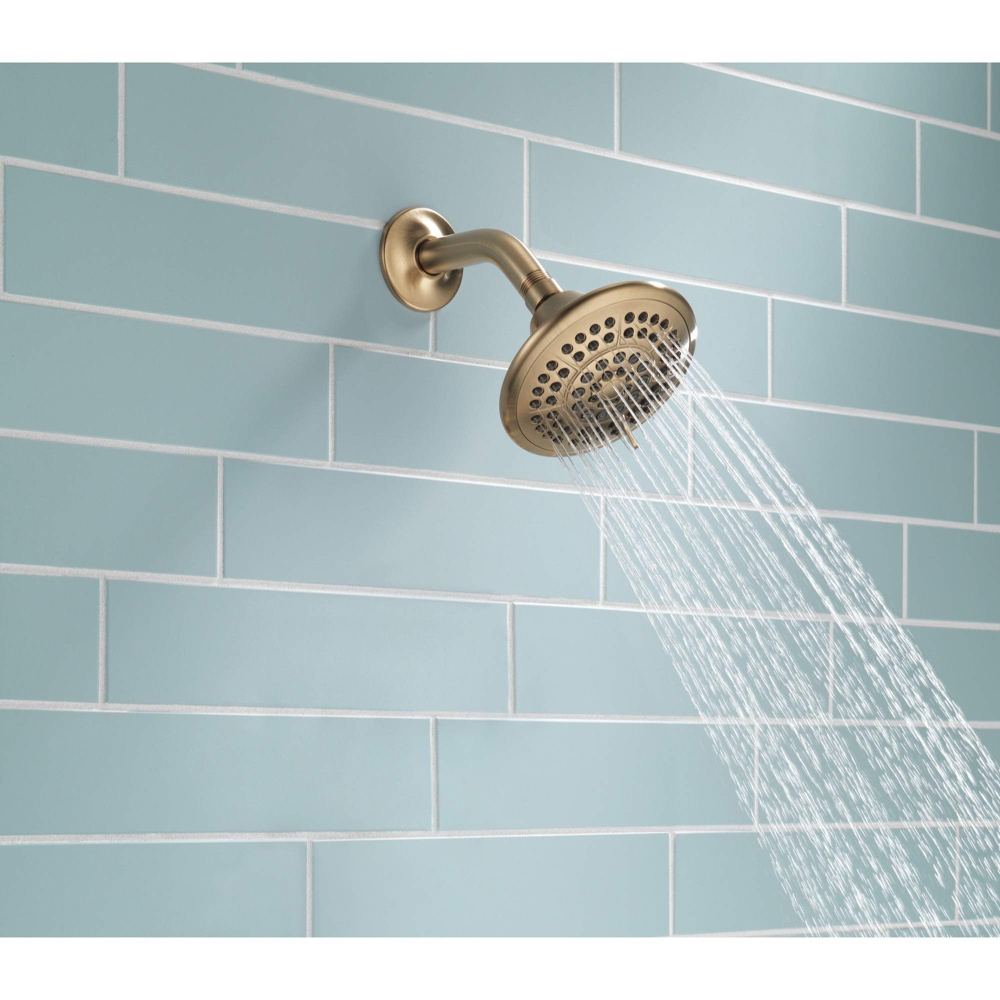 Delta Universal Showering Components RP78575CZ 5-Setting Raincan Shower Head in Champagne Bronze Finish