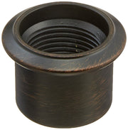 Venetian bronze trim sleeve with internal diverter mechanism and threaded connection port.