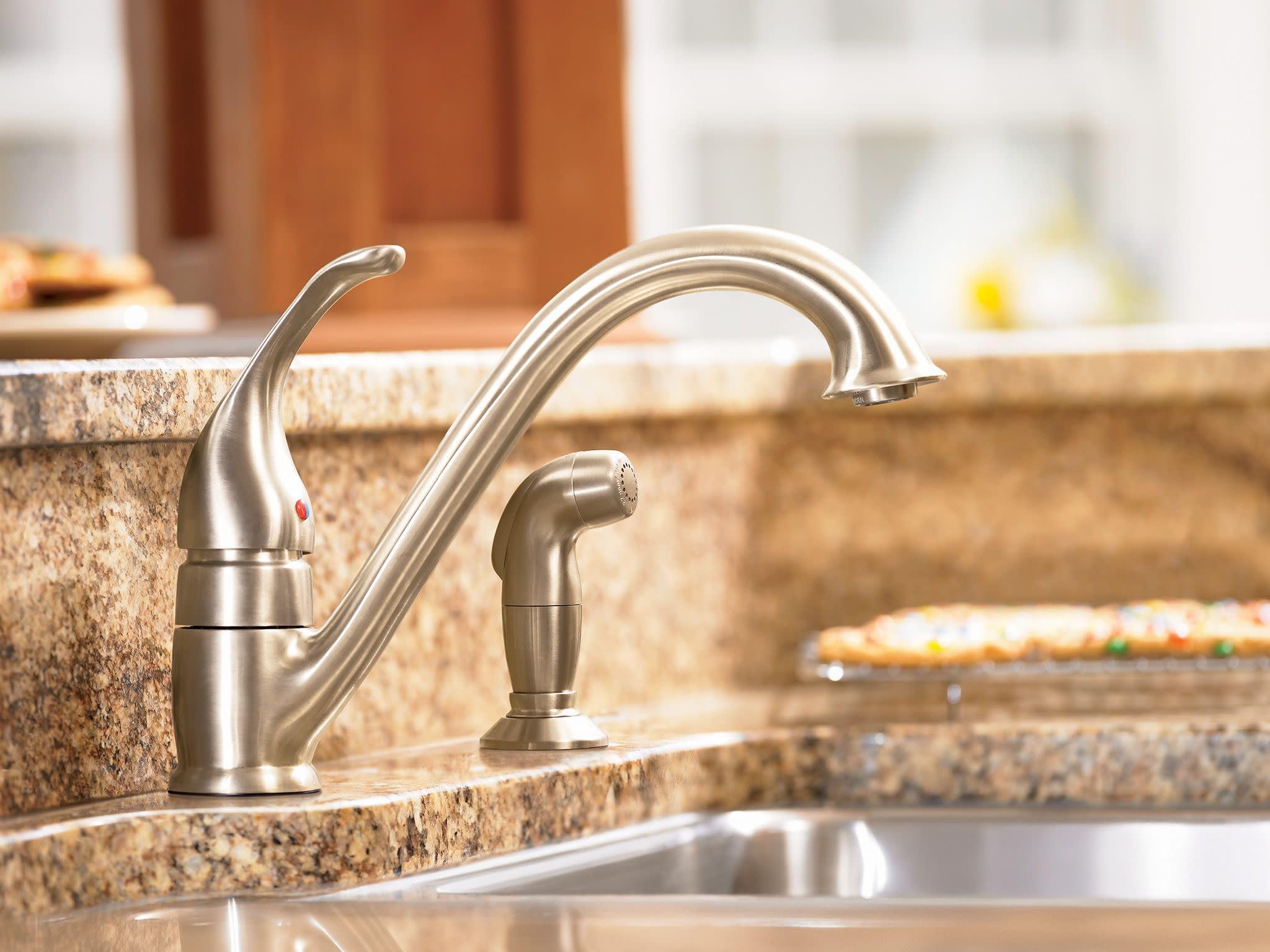 Moen Camerist One Handle Low Arc Kitchen Faucet in Chrome - 7840