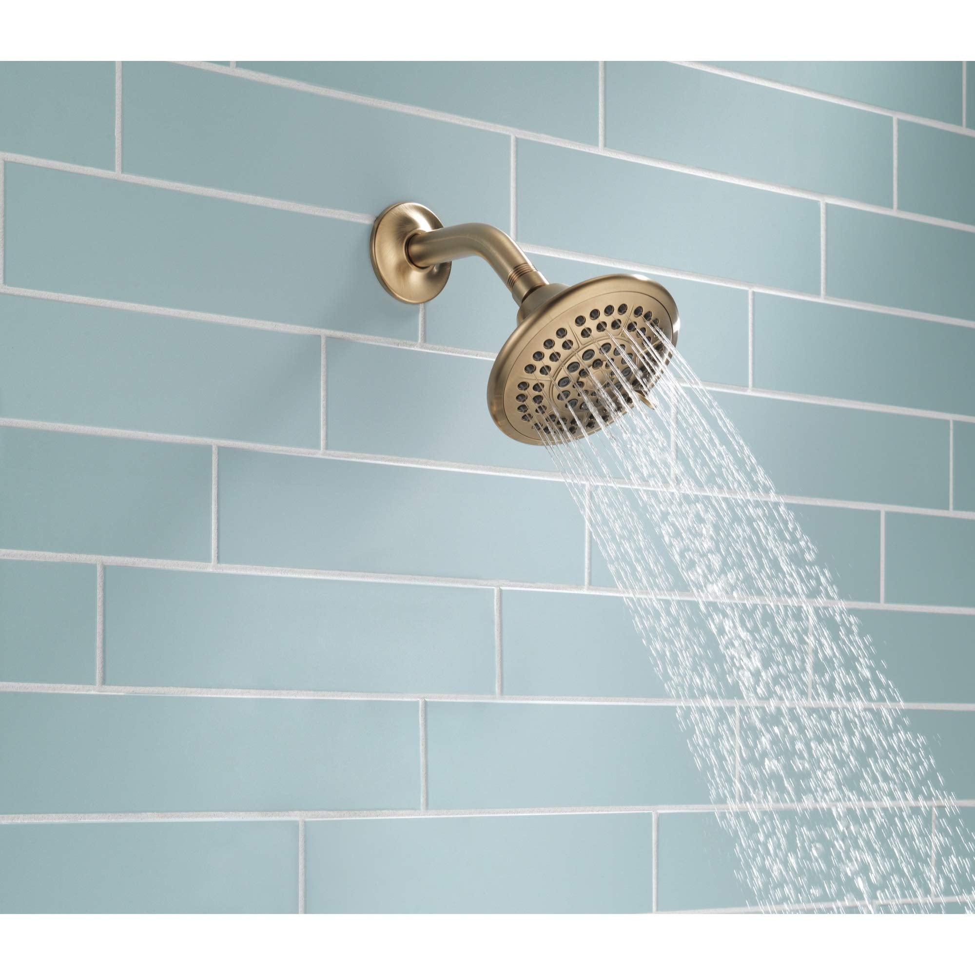 Delta Universal Showering Components RP78575CZ 5-Setting Raincan Shower Head in Champagne Bronze Finish