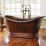 Native Trails CPS912 AURORA 60": Hammered Copper Freestanding Bathtub