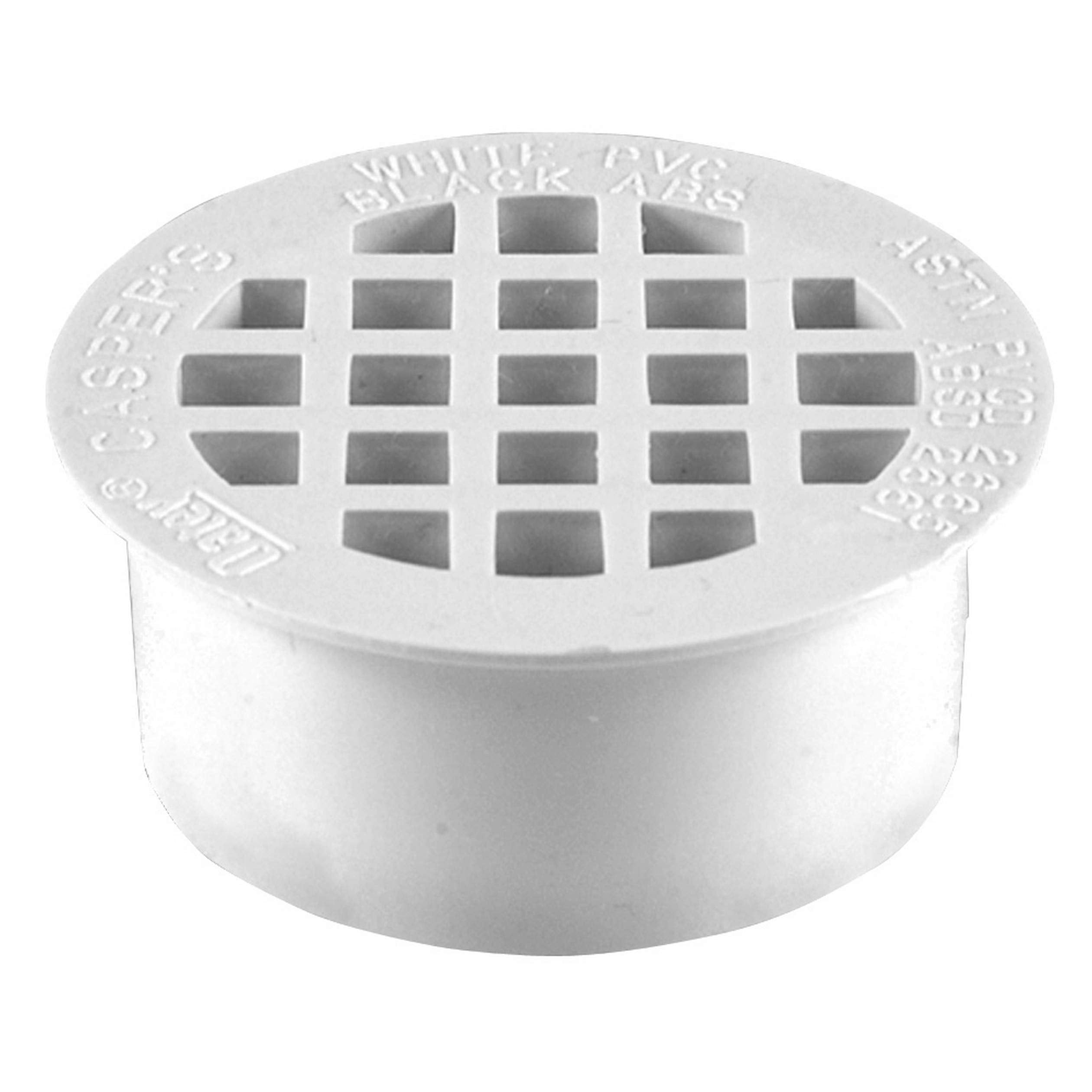 Oatey 2" PVC Snap-In Shower Drain in White - 43561