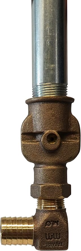 Merrill 1 in. x 3/4 in. Bronze Hydrant Elbow - Hydrant to Plastic Pipe - RBHENL100