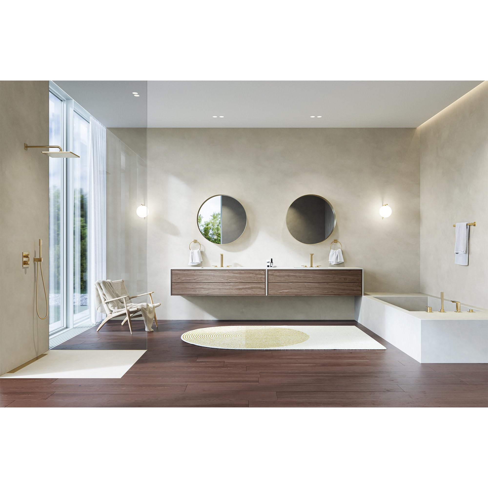 Grohe Allure 40341EN1 Allure 24" Towel Bar in Grohe Brushed Nickel