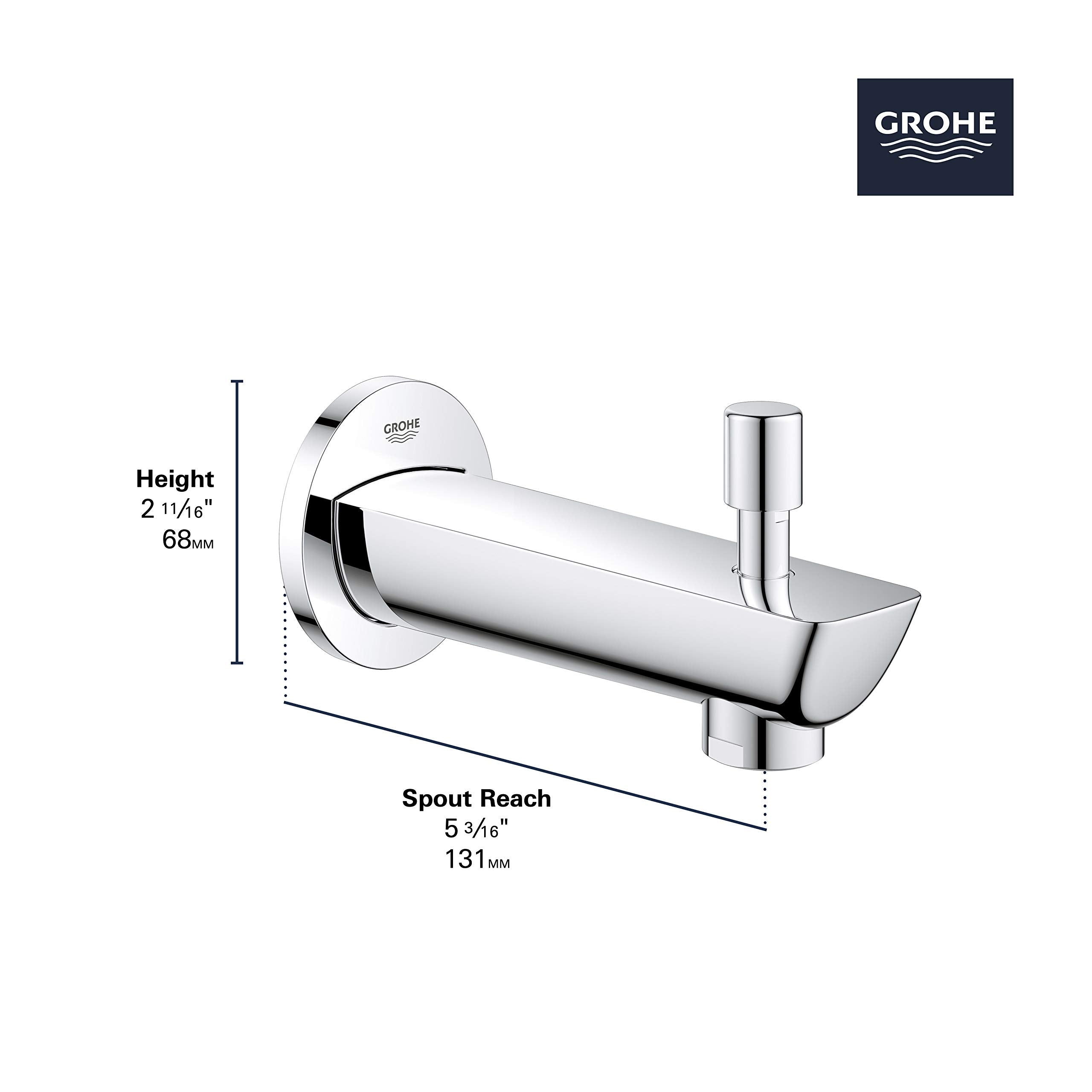 Grohe Bauloop 13287001 Diverter Tub Spout in Grohe Chrome