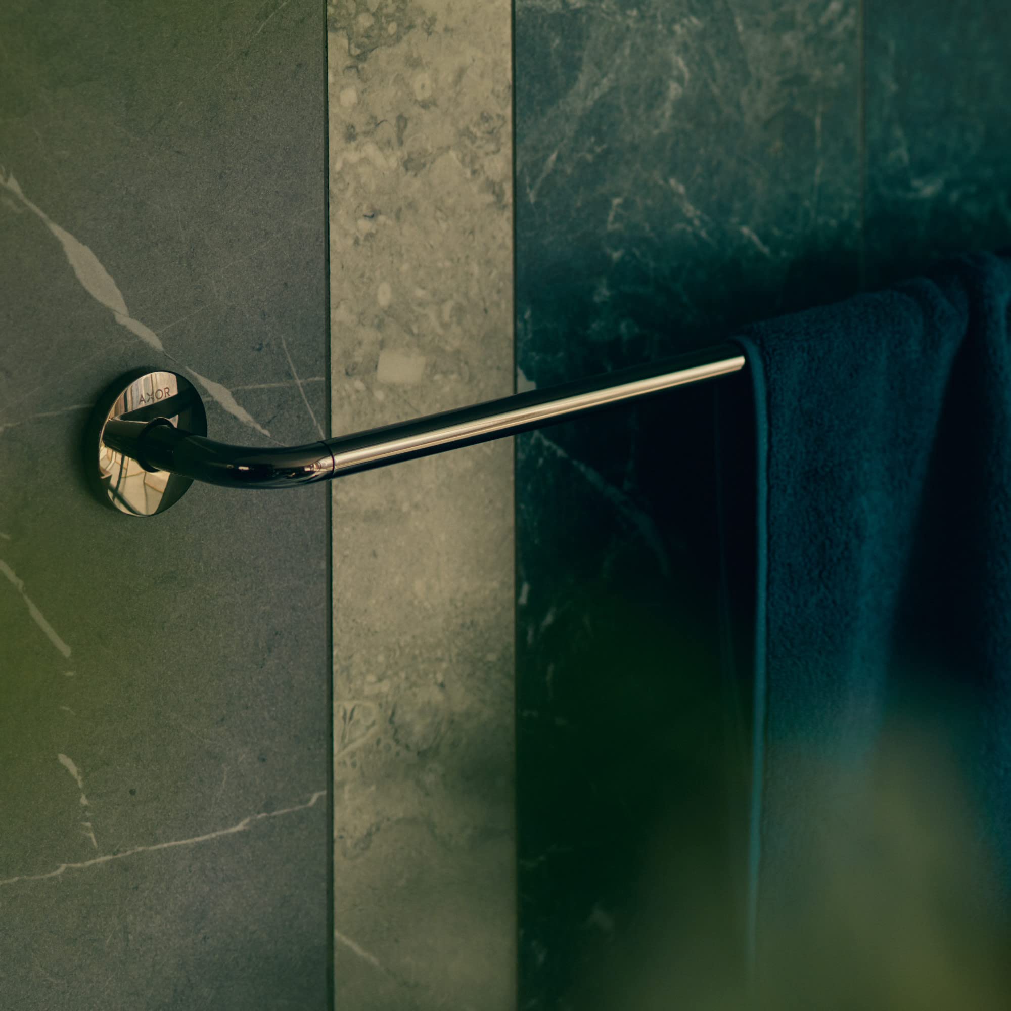 AXOR 42860340 Universal Circular Towel Bar, 24" in Brushed Black Chrome