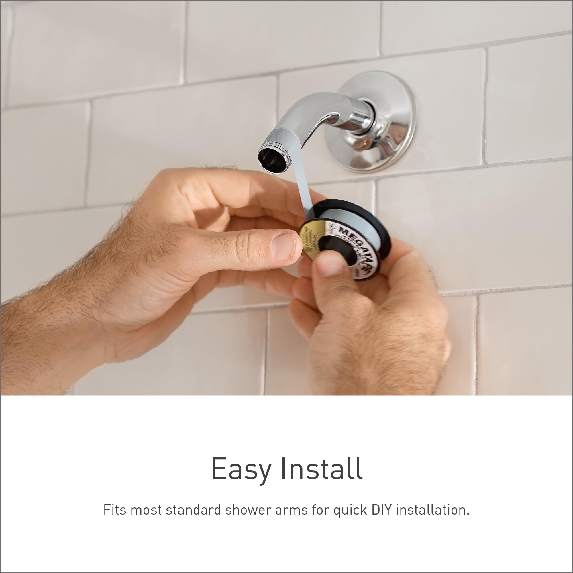 Moen 10 Inch Single Function Eco Performance Rainshower Showerhead with Immersion Rainshower Technology in Oil Rubbed Bronze - S112EPORB